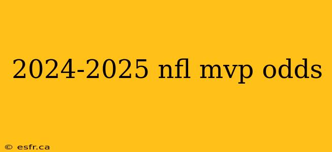 2024-2025 nfl mvp odds