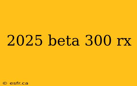 2025 beta 300 rx