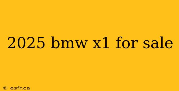 2025 bmw x1 for sale