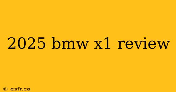 2025 bmw x1 review