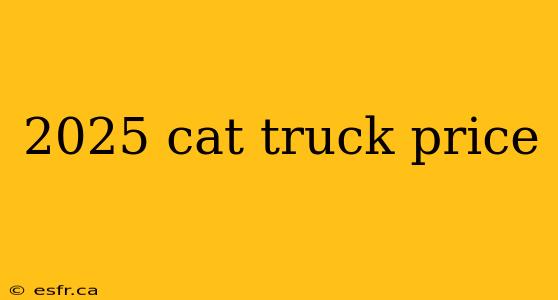 2025 cat truck price