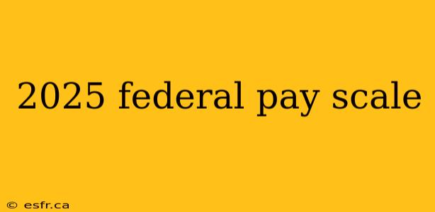 2025 federal pay scale