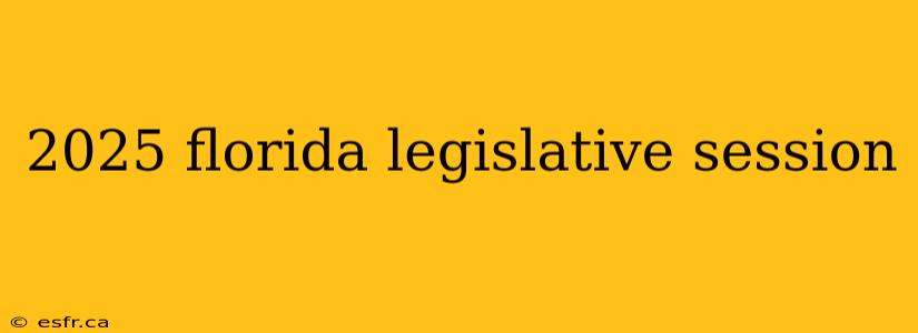 2025 florida legislative session