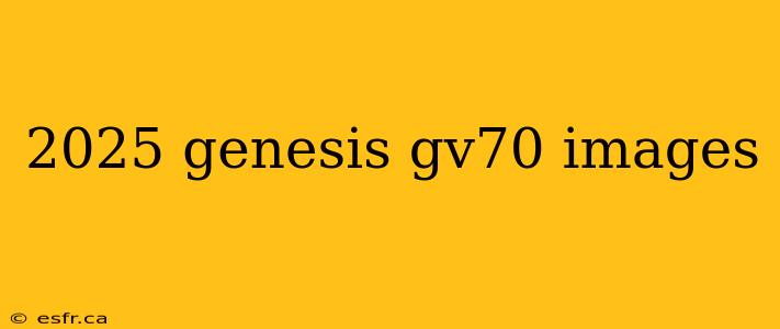 2025 genesis gv70 images