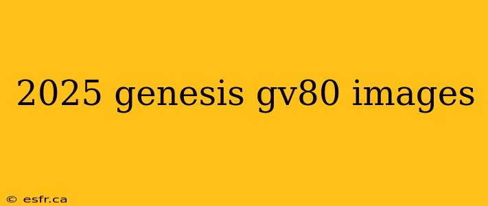 2025 genesis gv80 images