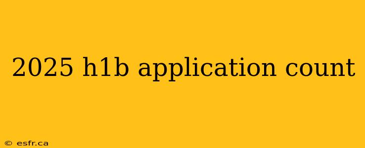 2025 h1b application count