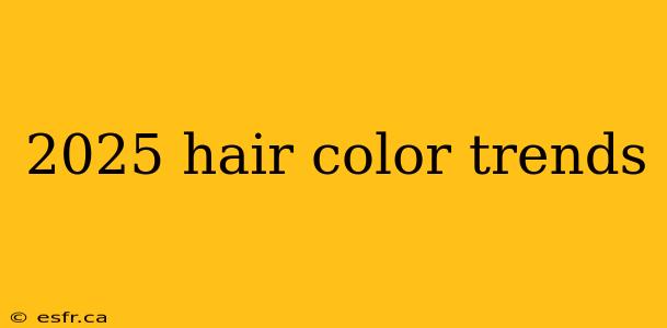 2025 hair color trends