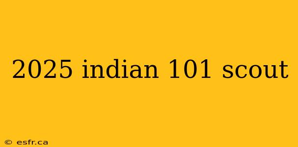 2025 indian 101 scout