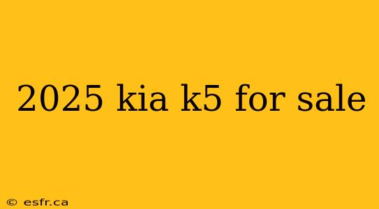 2025 kia k5 for sale