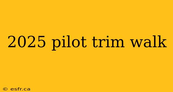 2025 pilot trim walk