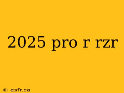 2025 pro r rzr