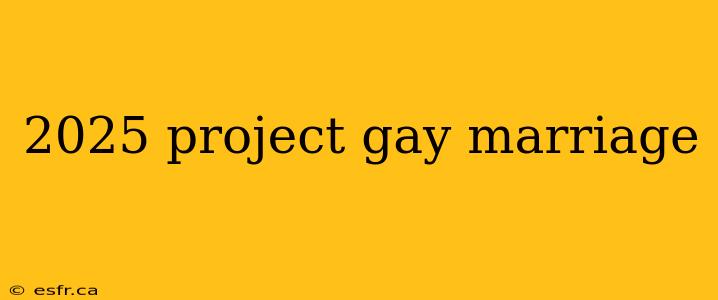 2025 project gay marriage