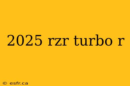 2025 rzr turbo r