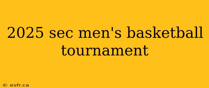 2025 sec men's basketball tournament