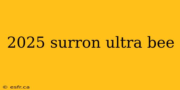 2025 surron ultra bee