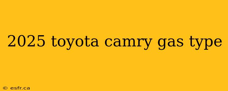 2025 toyota camry gas type