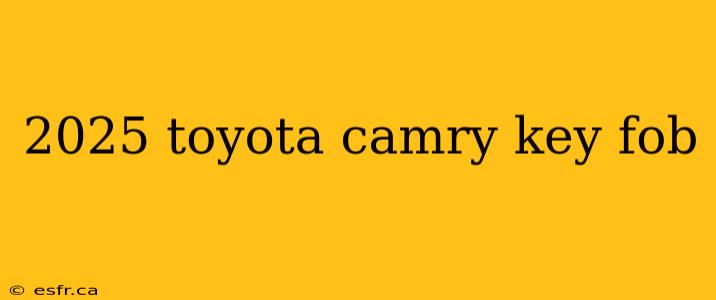 2025 toyota camry key fob