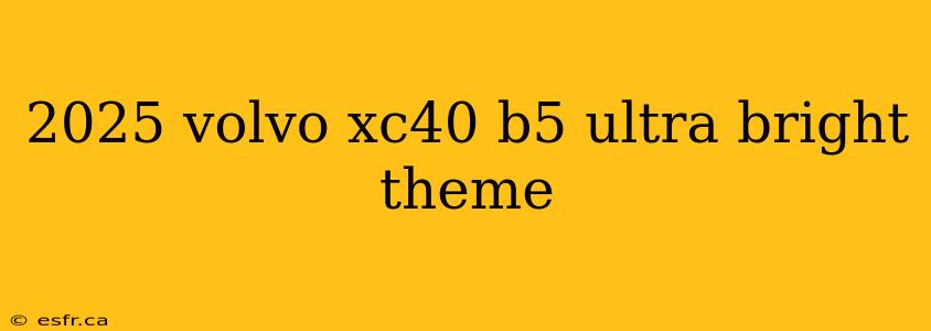 2025 volvo xc40 b5 ultra bright theme