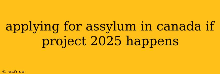 applying for assylum in canada if project 2025 happens