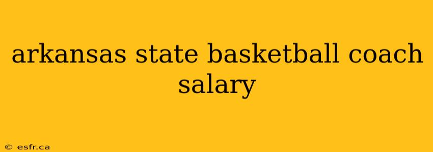 arkansas state basketball coach salary