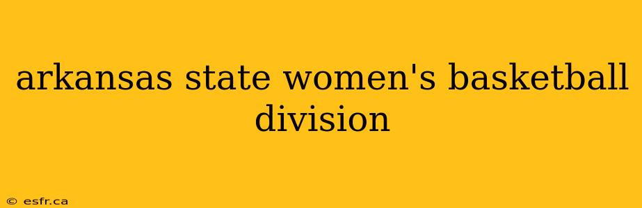 arkansas state women's basketball division