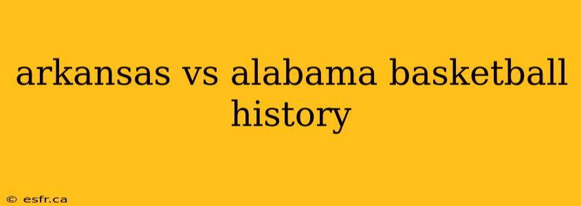 arkansas vs alabama basketball history