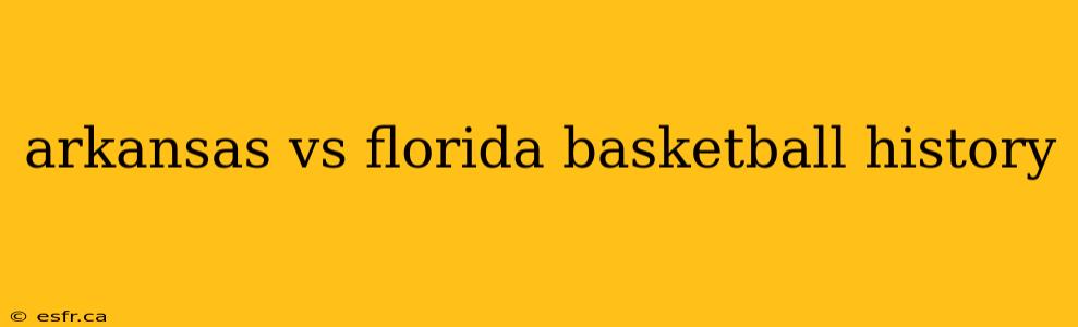 arkansas vs florida basketball history