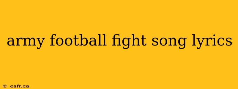 army football fight song lyrics