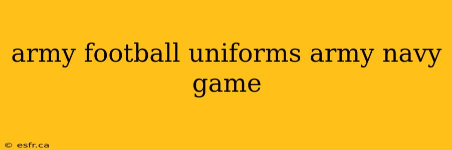 army football uniforms army navy game