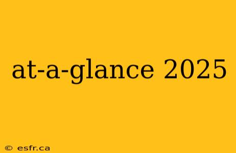 at-a-glance 2025