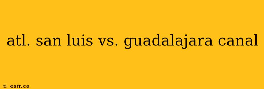 atl. san luis vs. guadalajara canal