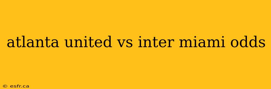 atlanta united vs inter miami odds