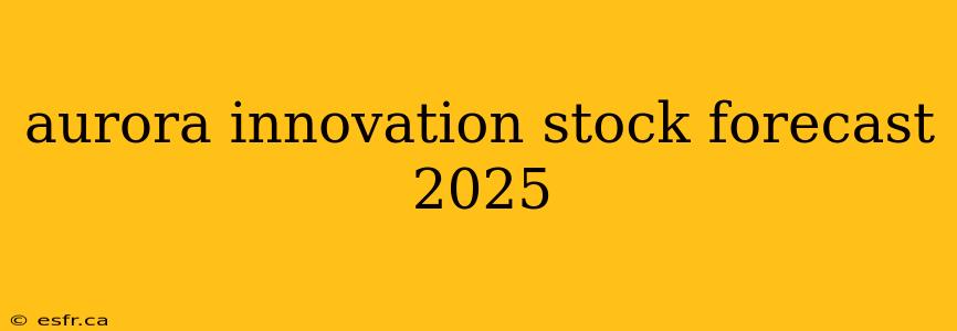 aurora innovation stock forecast 2025