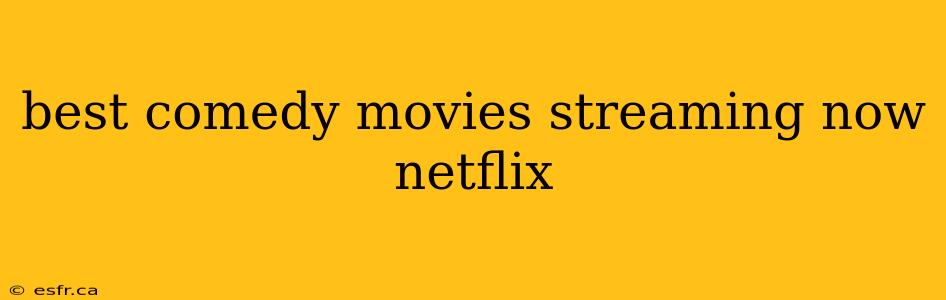 best comedy movies streaming now netflix