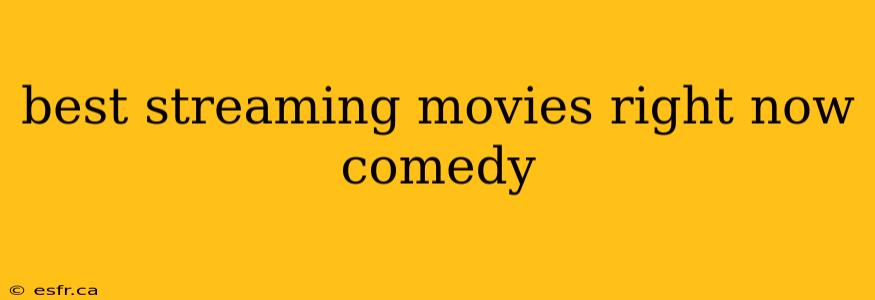 best streaming movies right now comedy