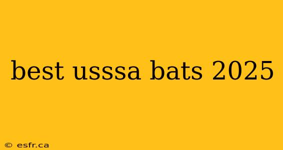 best usssa bats 2025