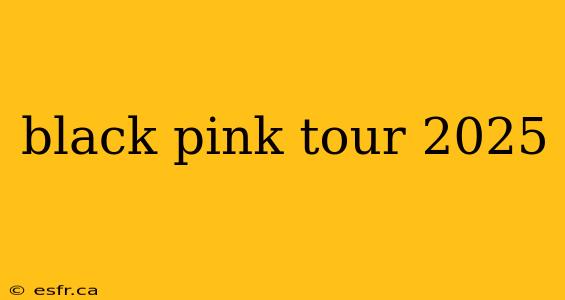 black pink tour 2025