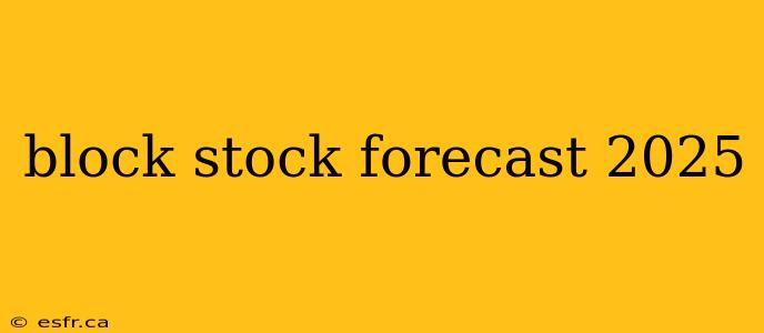 block stock forecast 2025