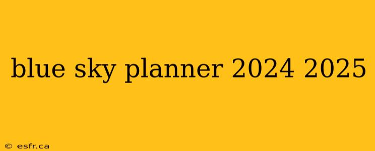 blue sky planner 2024 2025