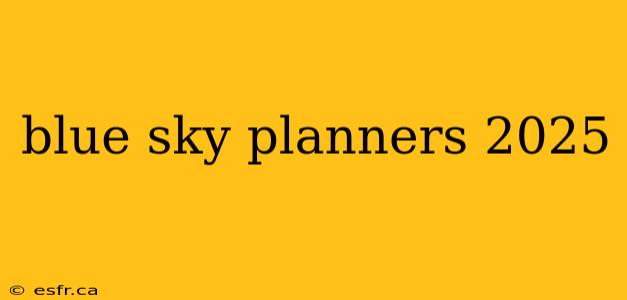 blue sky planners 2025