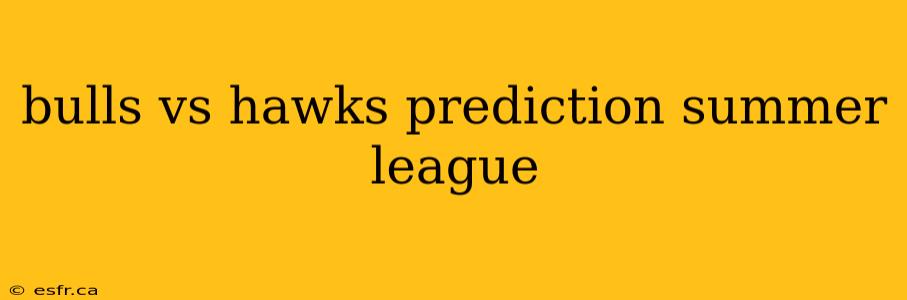 bulls vs hawks prediction summer league