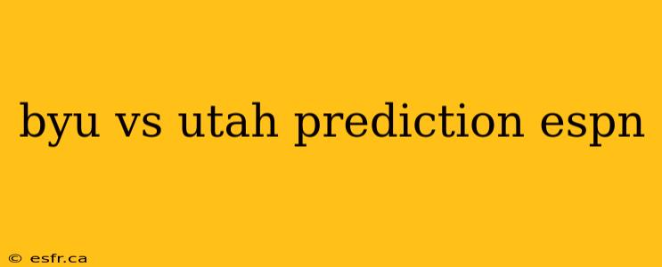 byu vs utah prediction espn