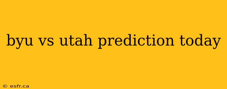 byu vs utah prediction today