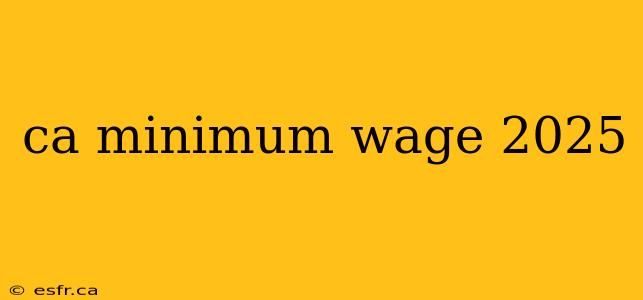 ca minimum wage 2025