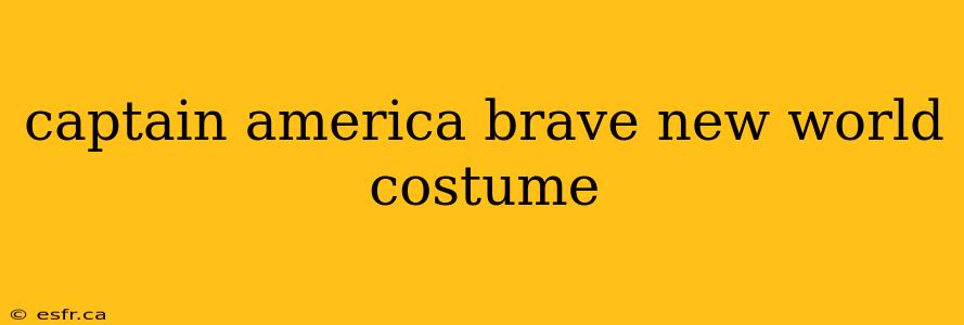 captain america brave new world costume