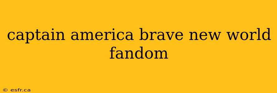 captain america brave new world fandom