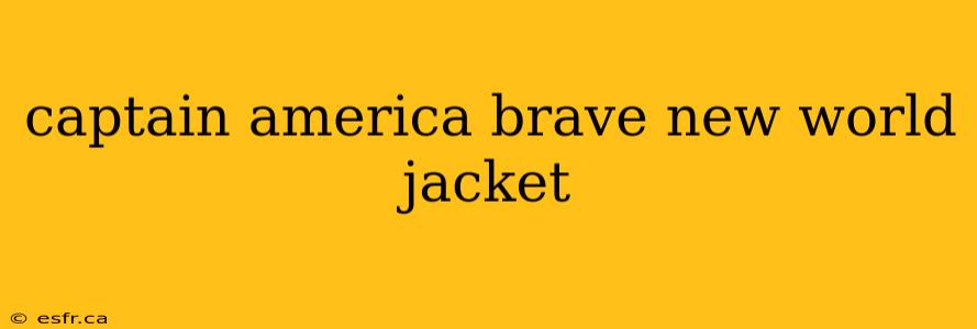 captain america brave new world jacket