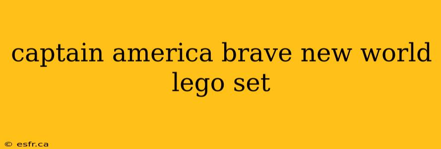 captain america brave new world lego set