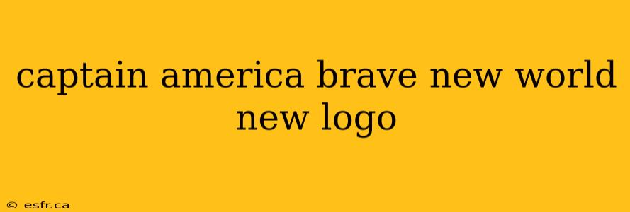 captain america brave new world new logo