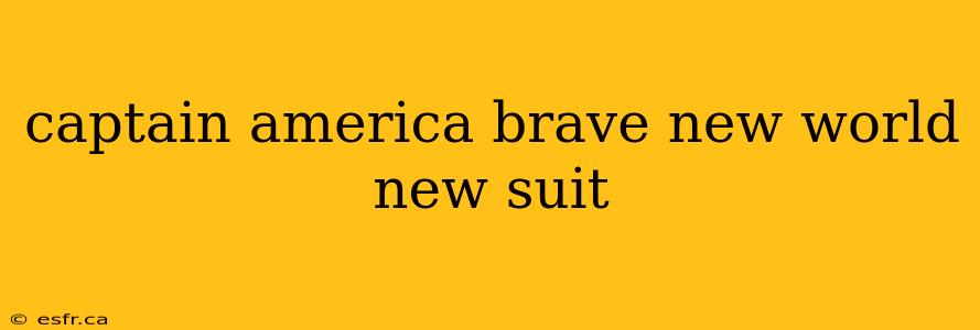 captain america brave new world new suit